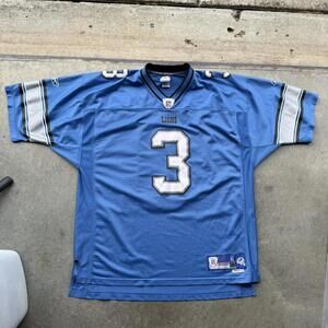 VTG Y2K NFL Detroit Lions Joey Harrington on field jersey stitched Reebok sz XL
